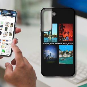 オーランドマイアミ南ビーチコラージュ SAMSUNG GALAXY S22+ケース