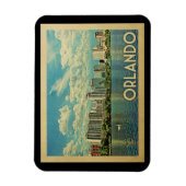 オーランドマグネットフロリダヴィンテージ旅行 マグネット (縦)