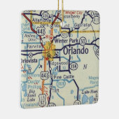 オーランドヴィンテージの地図 セラミックオーナメント (右)