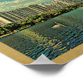 オーランドヴィンテージ旅行ポスター ポスター (角)