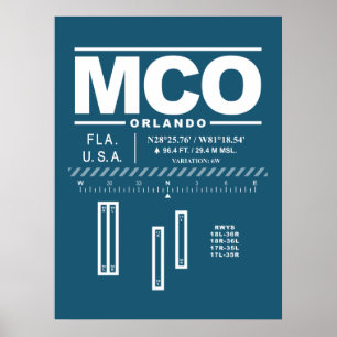 オーランド国際空港 MCO ポスター