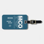 オーランド国際空港 MCO 荷物タグ ラゲッジタグ (正面横)