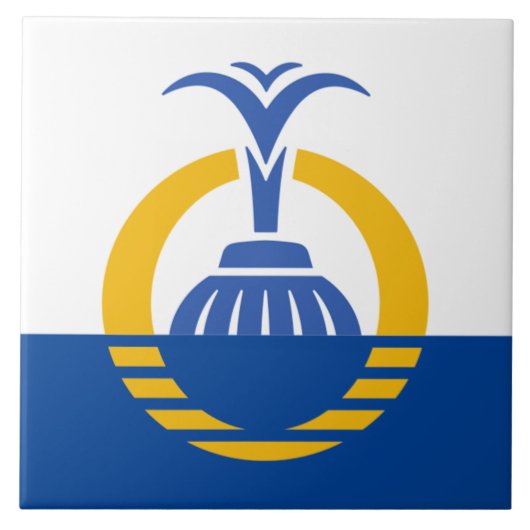 オーランド州旗 タイル (正面)