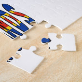 オーランド諸島とオーランドの旗 カスタマイズ ジグソーパズル (側面)