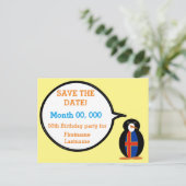 オーランド諸島のマス・ペンギンカスタマイズグッズ 案内ポストカード (スタンド正面)