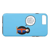 オーランド諸島の会話するペンギンMs.カスタマイズ可能 Case-Mate iPhoneケース (裏面(横))