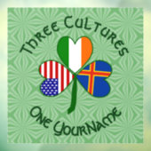 オーランド諸島アイルランドUSAシャムロパーソナライズされたック ウィンドウサイン (シート3)