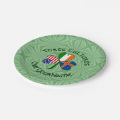 オーランド諸島アイルランドUSAシャムロパーソナライズされたック ペーパープレート (アングル)