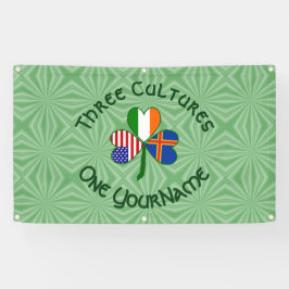 オーランド諸島アイルランドUSAシャムロパーソナライズされたック 横断幕