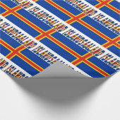 オーランド諸島オーランド国旗 ラッピングペーパー (角)