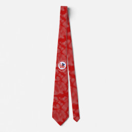 オーランド諸島 赤い文字のLOVE フラグ オーダーメイド ネクタイ