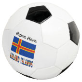 オーランド諸島 Ålander 旗 個人名入り サッカーボール (3/4)