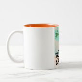 オーランド・ダスク・フロリダ旅行ポスター ツートーンマグカップ (左)