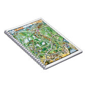 オーランド・フロリダのマンガの地図 ノートブック (右側)