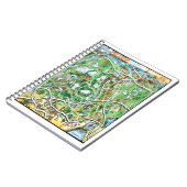 オーランド・フロリダのマンガの地図 ノートブック (左側)