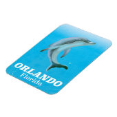 オーランド・フロリダドルフィンヴィンテージ旅行ポスター マグネット (左側)