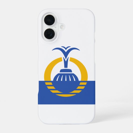 オーランド (フロリダ州)の旗 iPhone 16ケース (裏面)