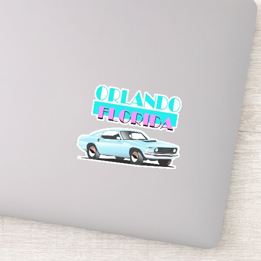 オーランド・フロリダ80年代のポスター シール (詳細)