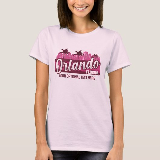 オーランド フロリダ カスタムテキスト Tシャツ (正面)