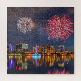 オーランド フロリダ レイク エオラ 花火 & 噴水 ジグソーパズル