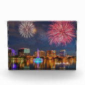 オーランド フロリダ レイク エオラ 花火 & 噴水 フォトブロック (正面)