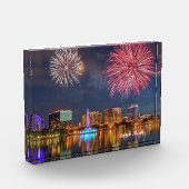 オーランド フロリダ レイク エオラ 花火 & 噴水 フォトブロック (左)