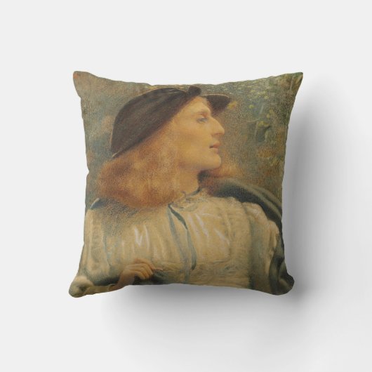 オーランド（美しい青年）（by E.R.ヒューズ） クッション (裏面)