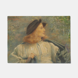 オーランド（美しい青年）（by E.R.ヒューズ） ドアマット