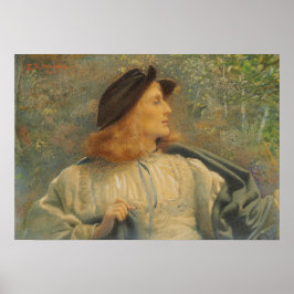 オーランド（美しい青年）（by E.R.ヒューズ） ポスター