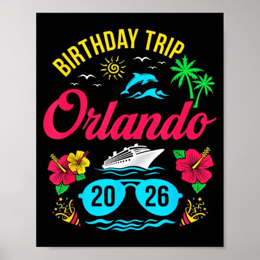 オーランド 誕生日旅行 2026 マッチング ファミリー ポスター (正面)