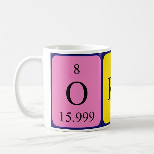 オーラン定期テーブル名mag コーヒーマグカップ (左)