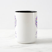 オーラ虹と紫 ツートーンマグカップ (中央)