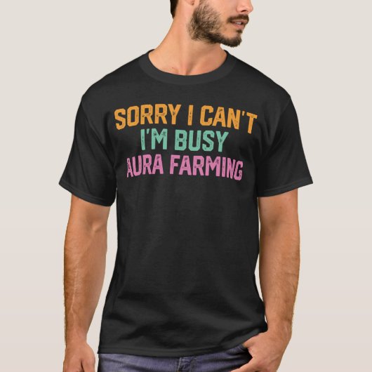 オーラ農家男子のための面白いオーラファームジョーク Tシャツ (正面)