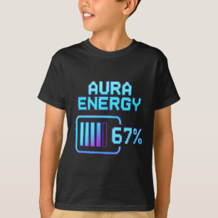 オーラ エネルギー 67 面白い 六 七 ミーム ジェネレーションアルファ Tシャツ