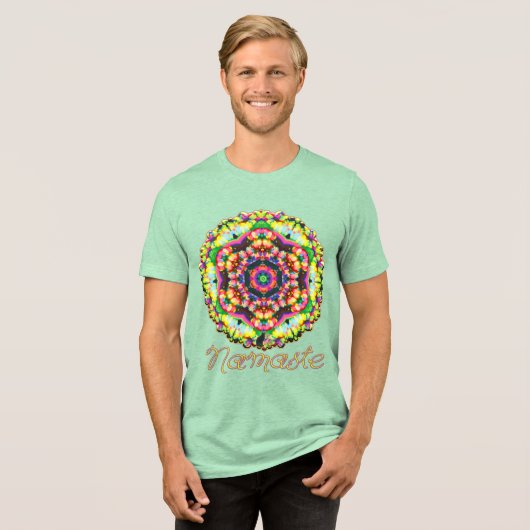 オーラ・ナマステ・万華鏡 トライブレンドTシャツ (正面全面)