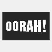 オーラ！ 長方形シール (正面)