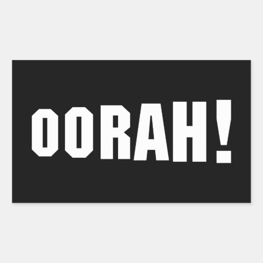 オーラ！ 長方形シール (正面)