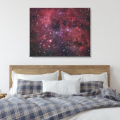 オーリガのIC410発光星雲 キャンバスプリント (インサイチュ (寝室))