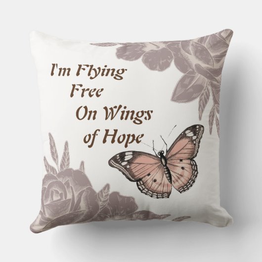 オーリバーオブデリツフローラバタフライピロー クッション (裏面)