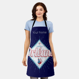 オーリンズロイレフランスレトロロスターヴィンテージ エプロン