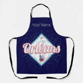 オーリンズロイレフランスレトロロスターヴィンテージ エプロン (正面)