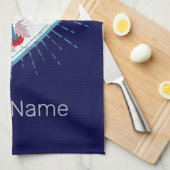 オーリンズロイレフランスレトロロスターヴィンテージ キッチンタオル (四つ折り)