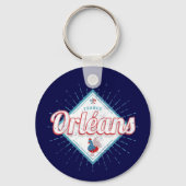 オーリンズロイレフランスレトロロスターヴィンテージ キーホルダー (正面)