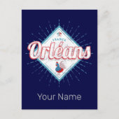 オーリンズロイレフランスレトロロスターヴィンテージ シーズンポストカード (正面)