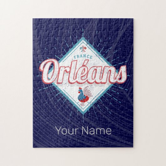 オーリンズロイレフランスレトロロスターヴィンテージ ジグソーパズル (縦)