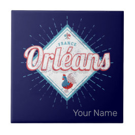 オーリンズロイレフランスレトロロスターヴィンテージ タイル