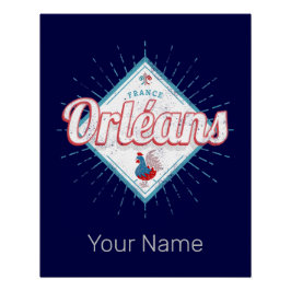 オーリンズロイレフランスレトロロスターヴィンテージ ポスター