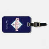 オーリンズロイレフランスレトロロスターヴィンテージ ラゲッジタグ (正面横)