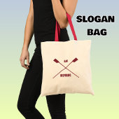 オールのインスパイア漕ぎスローガンはオールを越えた トートバッグ