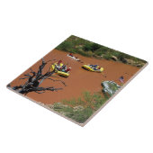 オールの動力筏がコロラド川に変わる タイル (側面)